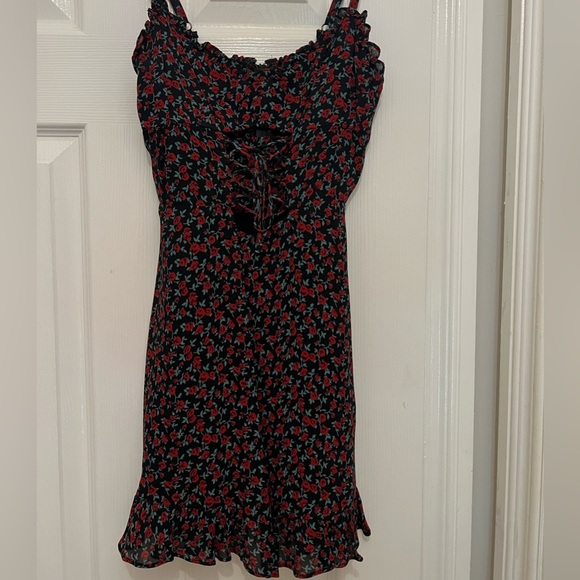 Reformation mini dress with corset front double lined size 0 - Picture 1 of 4